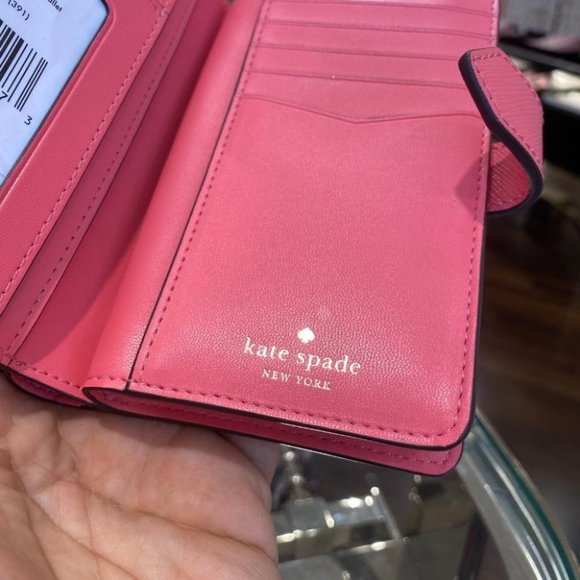 Staci Medium Compact Bifold Wallet Garden Pink - Picture 9 of 11